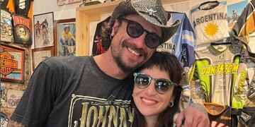Daniel Osvaldo y Gianinna Maradona (Foto: Instagram @malabar.circo.pub)