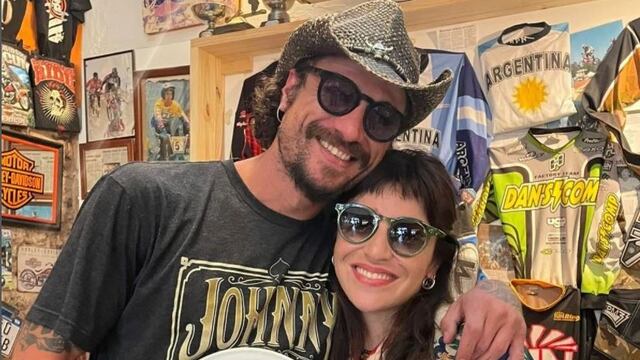 Daniel Osvaldo y Gianinna Maradona (Foto: Instagram @malabar.circo.pub)