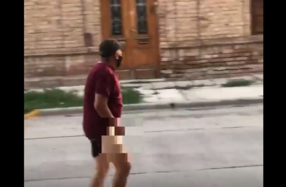 Filmaron a un hombre masturbándose en la vía pública en San Luis