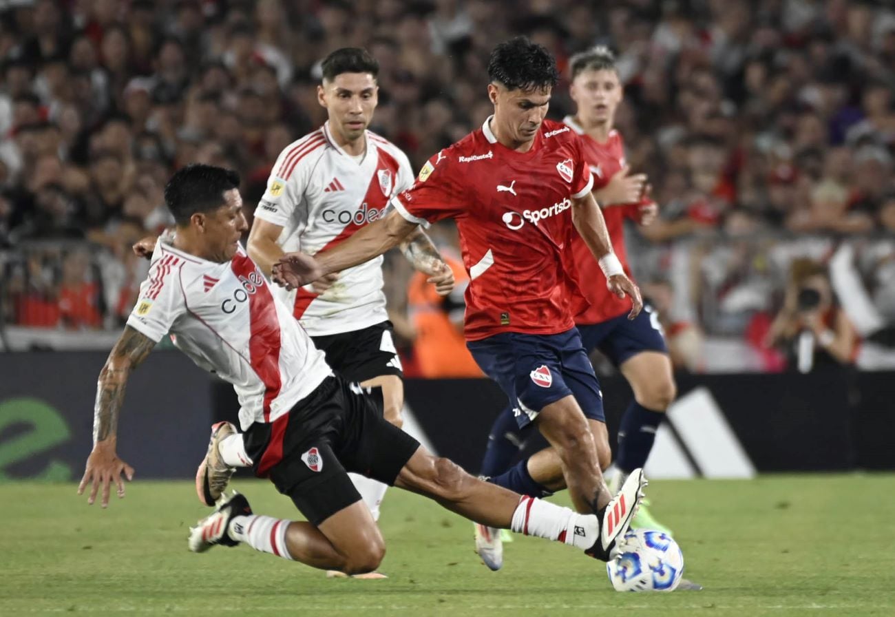River se mide ante Independiente, este sábado, por la cuarta jornada de la Zona B del Torneo Clausura de la Liga Profesional. (Fotobaires)