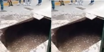 Cinco menores cayeron al pozo de dos metros y medio de profundidad.