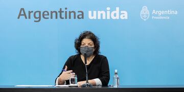 Carla Vizzotti, ministra de Salud de la Nación.