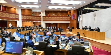 Legislatura en sesión.