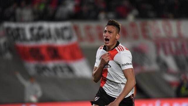 Brian Romero marcó el segundo gol de River en el triunfo por 2 a 1 sobre Lanús.