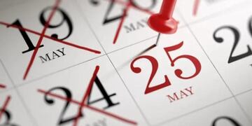 Qué pasará con el feriado del 25 de mayo.