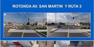 Nuevos proyectos de rotondas en Av. San Martín y Ruta 3, y en Av. Almafuerte y Ruta 228