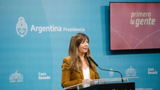 Gabriela Cerruti, portavoz presidencial. Foto: Prensa de Gobierno.