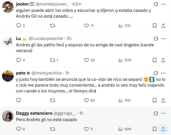 Especulaciones sobre el tercero en discordia entre Nico y Gime.