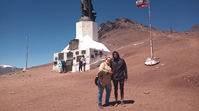 Mirta Schvap y su otro hijo fueron hasta el Cristo Redentor en busca de Germán Cassina