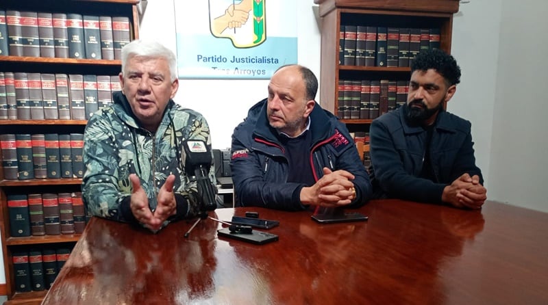 El diputado provincial Alejandro Dichiara de visita en Tres Arroyos