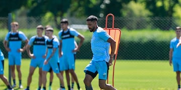 El goleador Franco Jara, con Belgrano en marcha en su pretemporada.