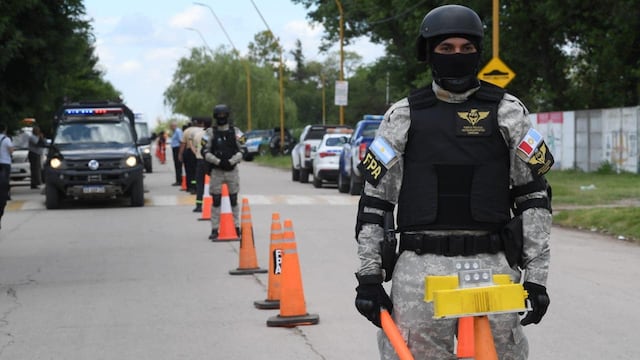 Controles en el límite entre San Francisco y la ciudad santafesina, Frontera.