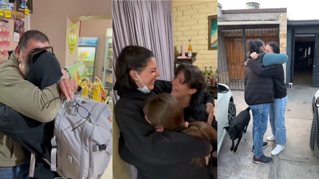 Una mendocina volvió a la provincia después de mucho tiempo, sorprendió a su familia y emocionó a todos en las redes