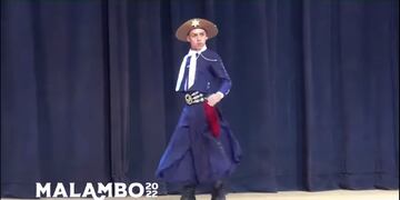 Francisco Báez, campeón nacional juvenil de malambo