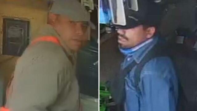 Los dos buscados por el crimen de Norberto Martin Salzmann.