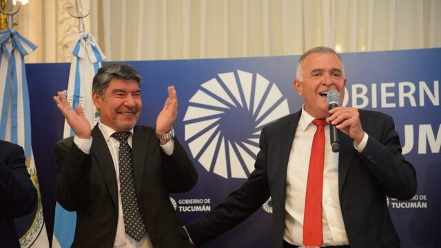 Osvaldo Jaldo junto a Miguel Acevedo