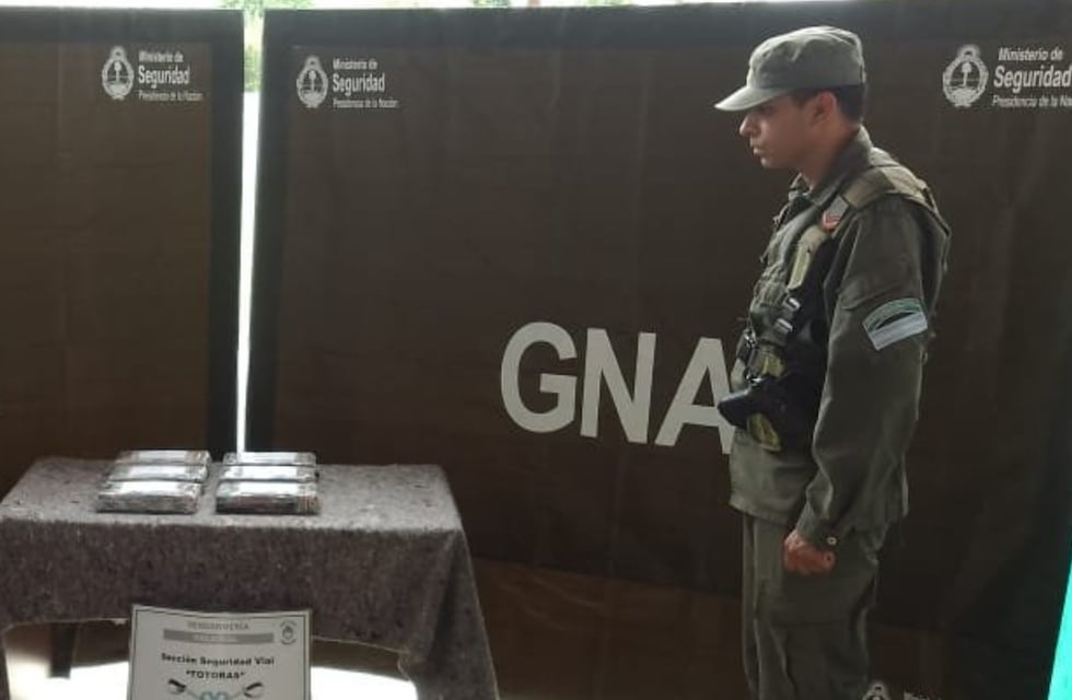 Totoras: incautan varios kilos de droga en un importante operativo de Gendarmería