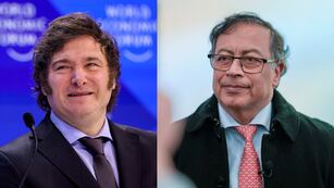 Milei y Petro, enfrentados.