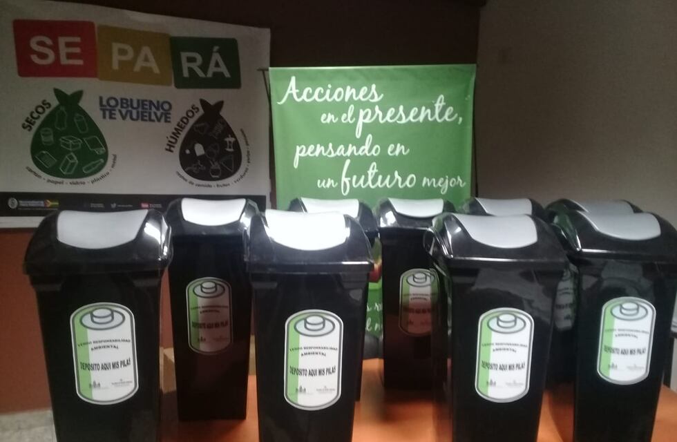 Se distribuyen nuevos recipientes para recolectar pilas en desuso