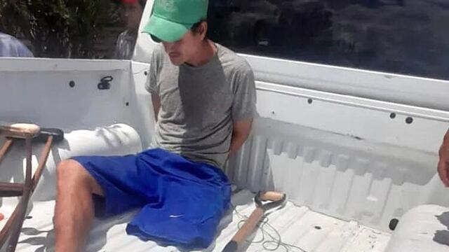 Con una sola pierna saltó un portón para robar una pala y la policía chaqueña lo atrapó.
