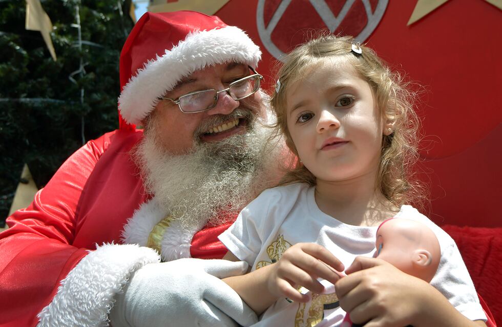 Papá Noel también llega en Cosquín
