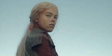 Rhaenyra, interpretada por Milly Alcock.