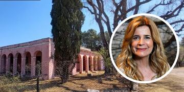 El alivio de Mercedes Ninci al ver que la casa de su infancia en Dolores se salvó del fuego.