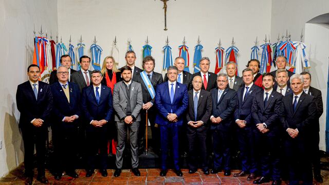 Se firmó el Pacto de Mayo. FOTO: PRESIDENCIA