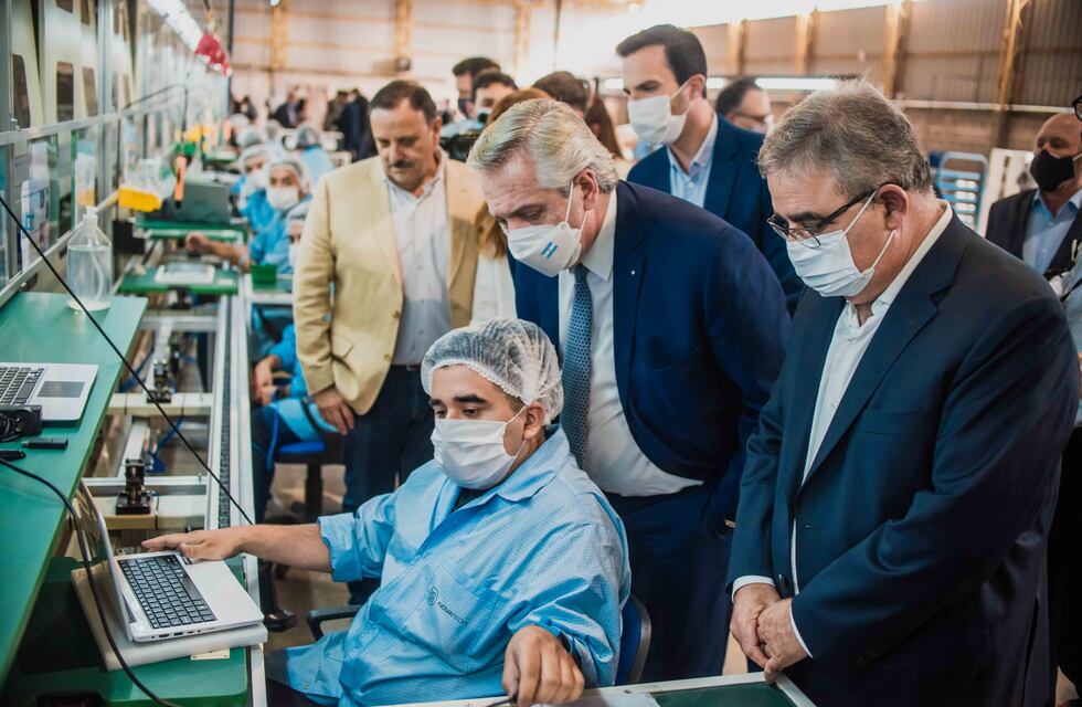 El Presidente Alberto Fernández recorrió El Pantanillo y se anunciaron inversiones por $60 millones para el sector industrial