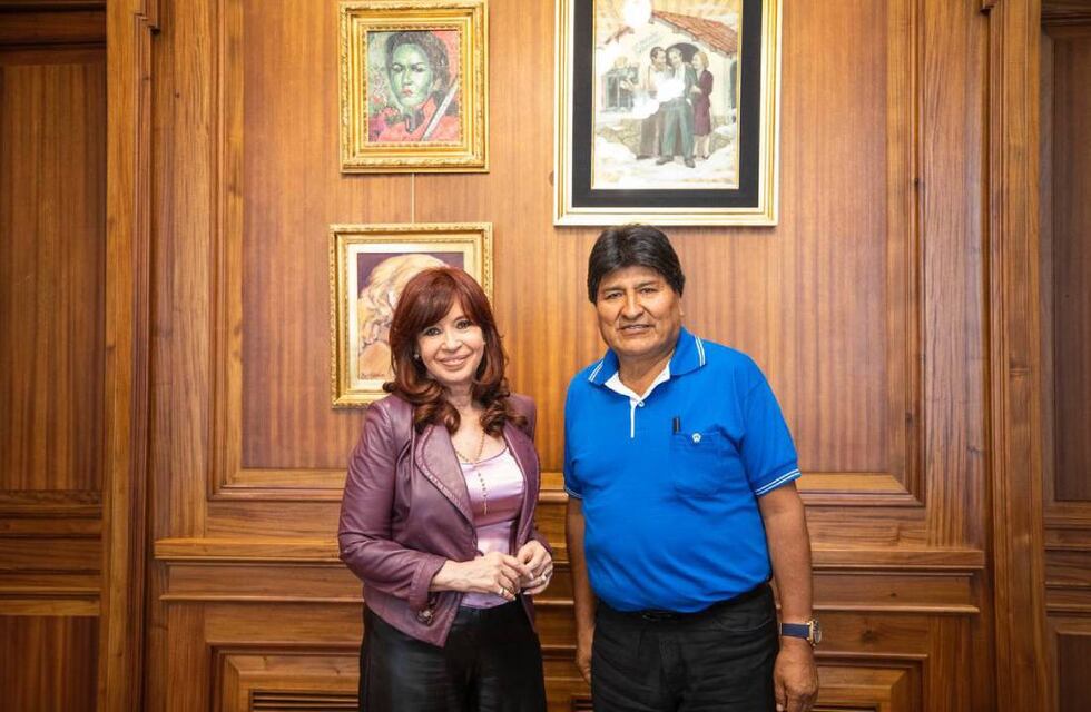 En medio del clamor por su candidatura, Cristina Kirchner recibió a Evo Morales