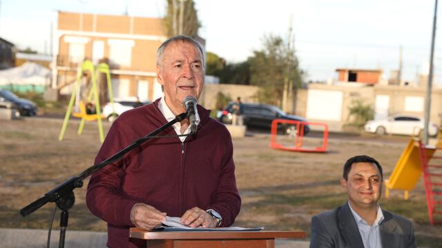 El gobernador Juan Schiaretti en Villa Nueva. (Gobierno de Córdoba)