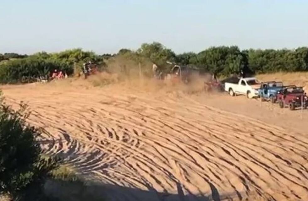 Video: fue a ver una competencia de areneros en Villa Gesell y murió atropellado