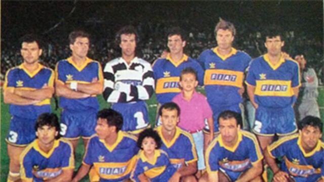 El equipo de Boca en 1989.