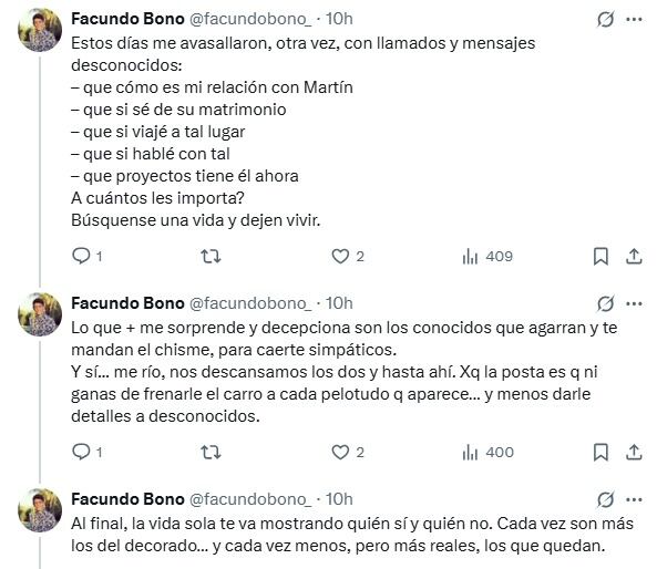 Facundo, el hijo de Martín Demichelis, en X.