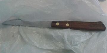 Cuchillo de cocina, arma homicida. Imagen ilustrativa (La Voz / Archivo)