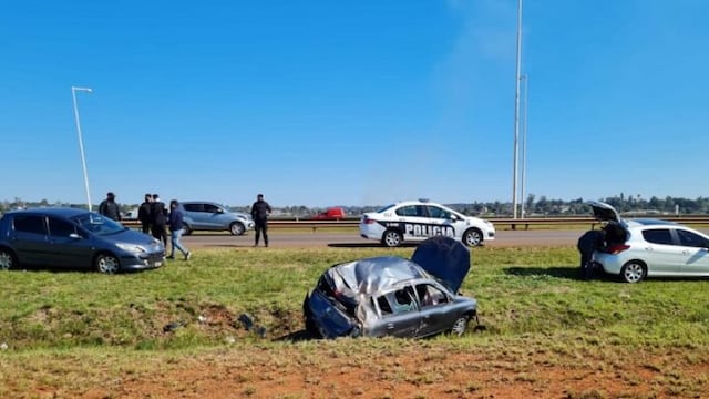Accidente vial en el acceso Sur de Posadas.