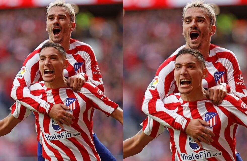 El divertido cruce de Nahuel Molina y Antoine Griezmann: “Siempre te la doy”