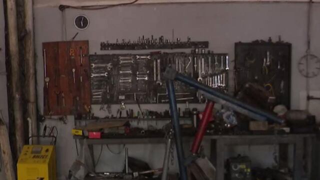 El taller de Walter fue saqueado por delincuentes.