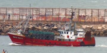El barco pesquero "Nuevo Viento".