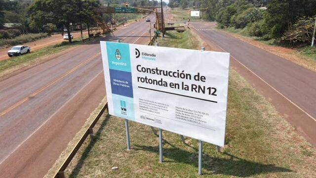 Arrancaron con las obras de la nueva rotonda de acceso a Eldorado.