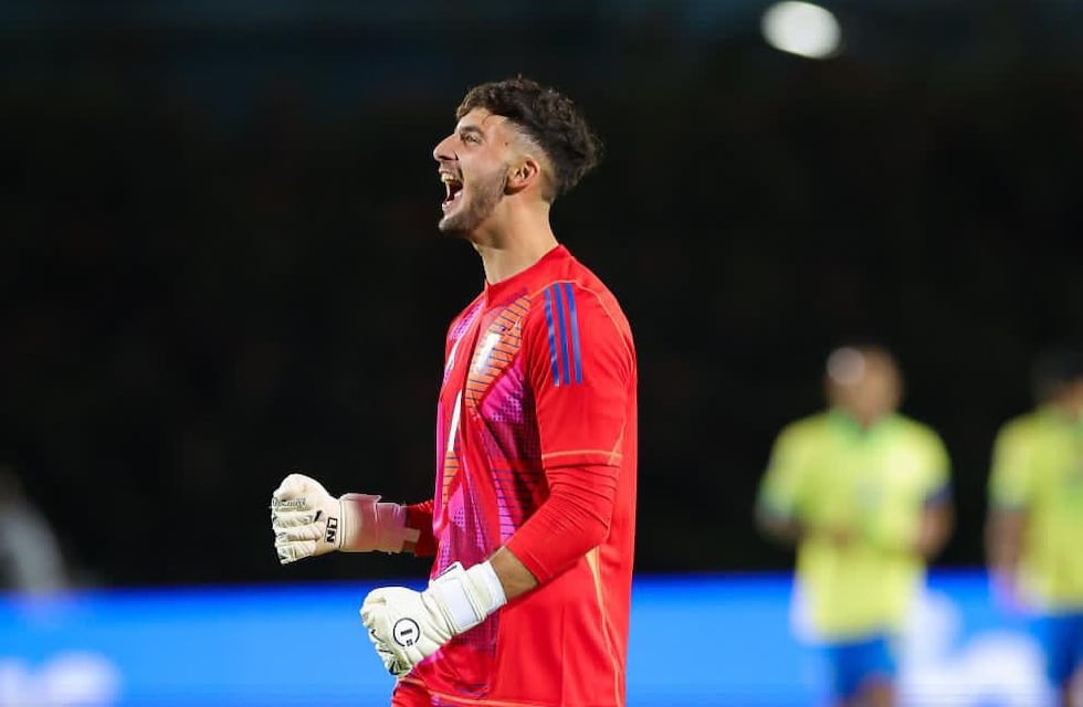 Santino Barbi debutó como titular en el arco del seleccionado argentino Sub 20 con victoria ante Brasil