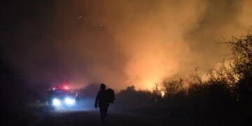 Incendio forestal. Arrasó con cientos de hectáreas de monte durante el fin de semana. (La Voz / Archivo)