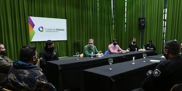 Reunión del Comando Unificado en el Salón Verde