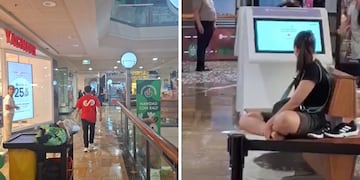 Se inundó el Unicenter en plenas compras navideñas