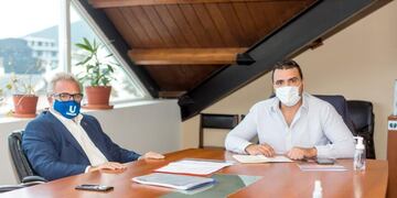 El intendente Walter Vuoto mantuvo una reunión de trabajo con el jefe de Gabinete Mario Daniele, en donde repasaron los avances de las obras en marcha en la ciudad.