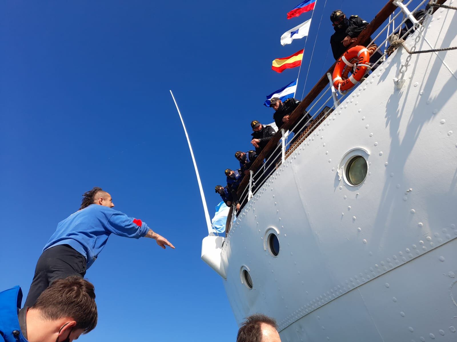 Fragata Libertad en Claromecó