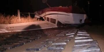 Hallaron más cocaína de la avioneta que se estrelló en Chaco.