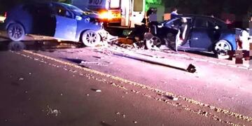 Falleció el menor involucrado en el choque frontal en Cerro Azul.