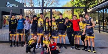 Lionel y Mateo Gómez Lepez llegaron a semifinales con el U-15 de Olimpo.