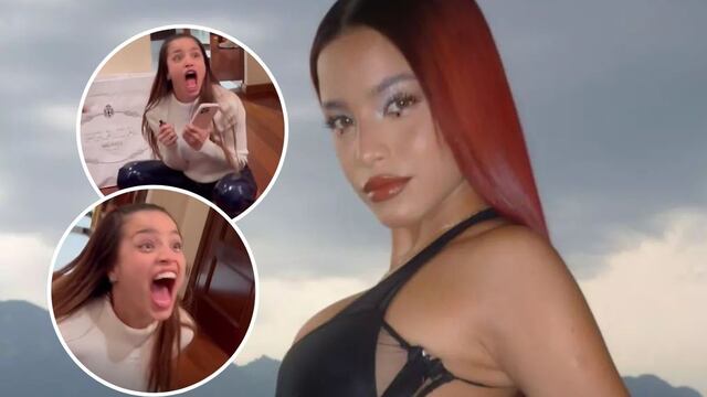 La DESOPILANTE reacción de Emilia Mernes tras el lanzamiento de su álbum .MP3